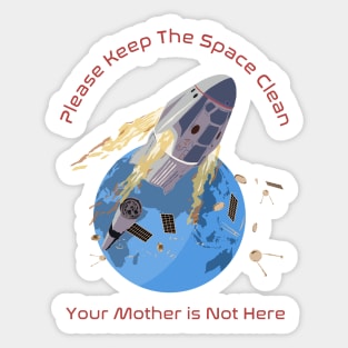 Space Trash - Bootleg Parody Sticker